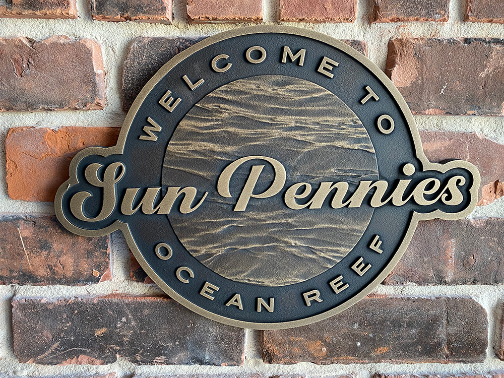 Cast bronze plaque by Wayne Sign Co